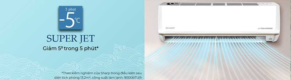 Máy lạnh - Sharp Inverter 2.0 HP AH-X18CEWC - Xuất xứ Thái Lan